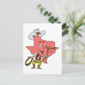 テキサス州TXテキサンカウボーイヴィンテージ旅行お土産 ポストカード (スタンド正面)