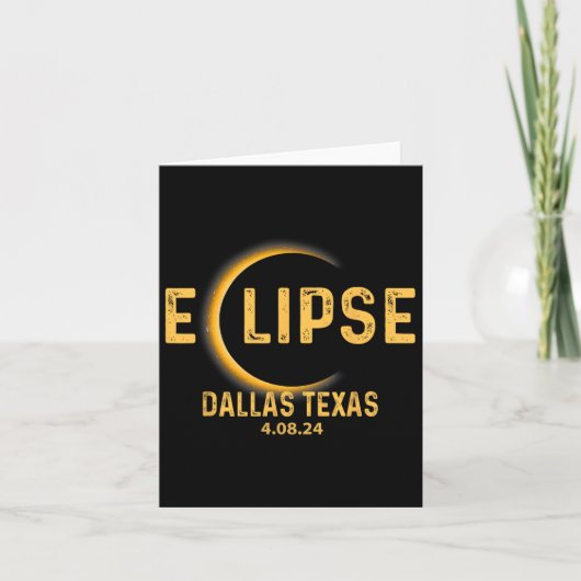 テキサス州Tx Teeトータル太陽のEclipseパーティー2024 Totali カード (正面)