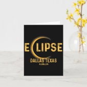 テキサス州Tx Teeトータル太陽のEclipseパーティー2024 Totali カード (黄色い花)