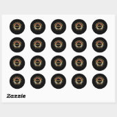 テキサス州Tx Teeトータル太陽のEclipseパーティー2024 Totali ラウンドシール (シート)