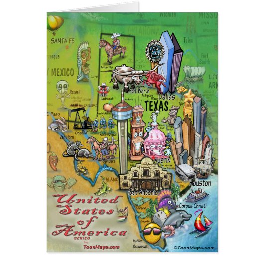 テキサス州USAカード (正面)