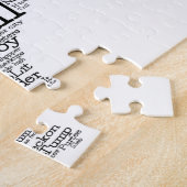 テキサス州USAスラングワードアートマップジグソーパズル ジグソーパズル (側面)