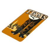 テキサス州USAヴィンテージトラベルマグネット マグネット (左側)