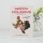 テキサス引越しのお知らせ ホリデーカード (スタンド正面)