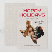 テキサス引越しのお知らせ ホリデーカード (正面/裏面)