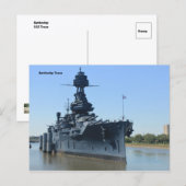 テキサス戦艦 ポストカード (正面/裏面)