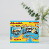 テキサス湖の挨拶ポストカード ポストカード (スタンド正面)