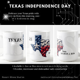 テキサス独立記念日セラミックマグカップ コーヒーマグカップ
