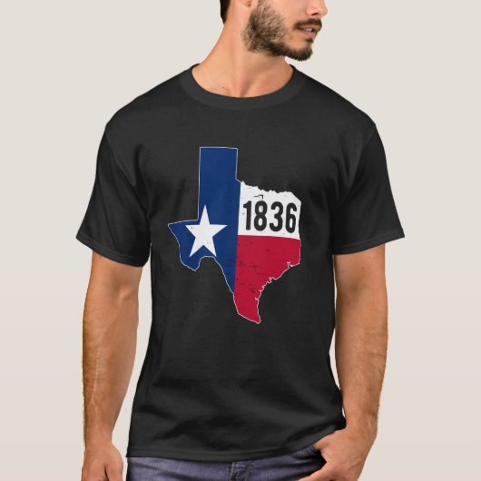 テキサス独立記念日 1836年3月2日からの自由 Tシャツ (正面)