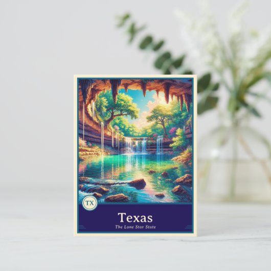 テキサス | アニメスタイルセルシェードハガキ ポストカード (スタンド正面)