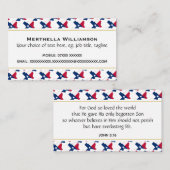 テキサス | クリスチャン聖なる書物、 経典 | ヨハネ3:16 名刺 (正面/裏面)