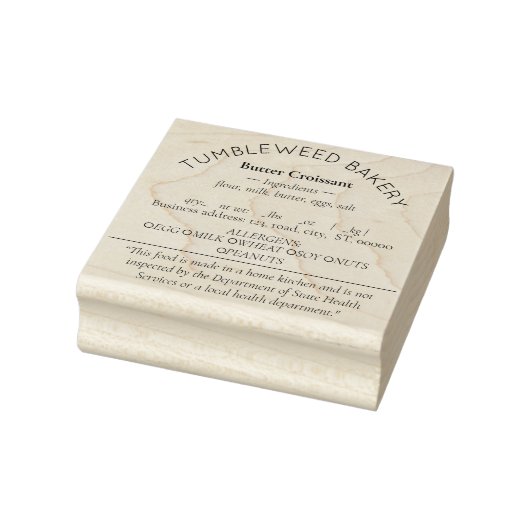 テキサス コテージ フード 法スタンプ ラバースタンプ (スタンプ)