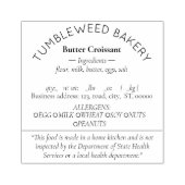 テキサス コテージ フード 法スタンプ ラバースタンプ (インプリント)