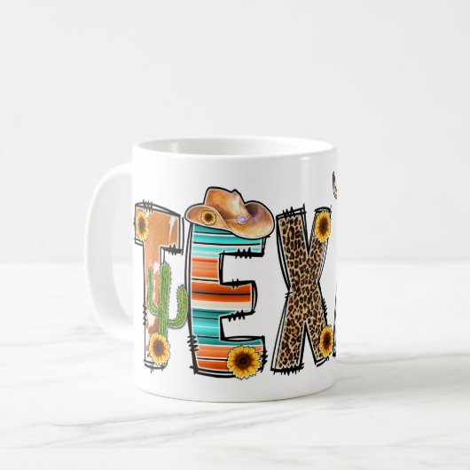 テキサス コーヒーマグカップ (正面左)