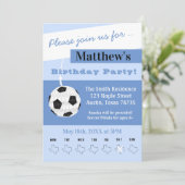 テキサス サッカー 誕生日パーティー 招待状 (スタンド正面)