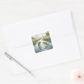 テキサス フィッシング ウェディング スクエアシール (封筒)
