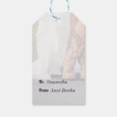 テキサス ブライド イン ブーツ ブライズ シャワー ギフトタグ (裏面)