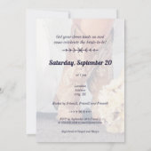 テキサス ブライド イン ブーツ ブライズ シャワー 招待状 (裏面)