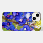 テキサス・ブルーボネットの花のアートデザインのスマホケース Case-Mate iPhoneケース (裏面 (横))