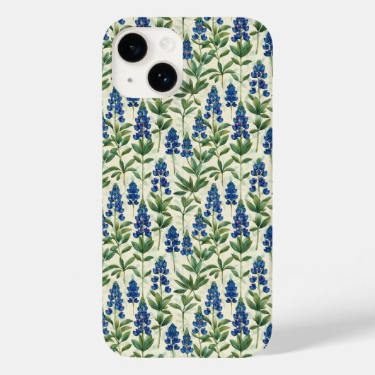 テキサス・ブルーボネットの花 フローラルiPhoneケース Case-Mate iPhoneケース (裏面)