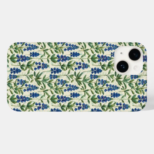テキサス・ブルーボネットの花 フローラルiPhoneケース Case-Mate iPhoneケース (裏面 (横))