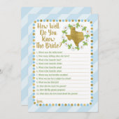 テキサス ブルー どれくらい花嫁を知っていますか ゲーム 招待状 (正面/裏面)