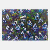 テキサス ブルー ボンネット ブリッツ デザイン ラッピングペーパーシート (正面)