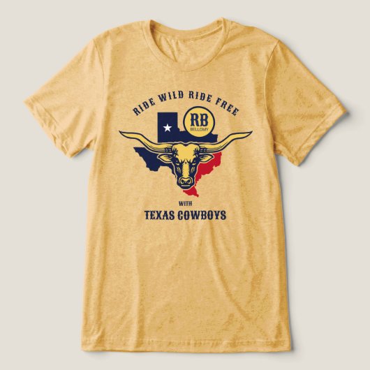 テキサス ロングホーン トライブレンドＴシャツ (デザイン正面)