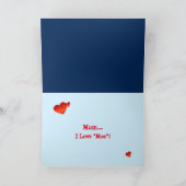 テキサス ロングホーン 牛 母の日のグリーティング カード (内部)