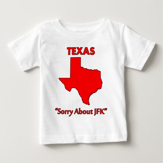 テキサス - JFKすまん ベビーTシャツ (正面)