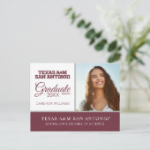 テキサスA&Mサナントニオ 案内ポストカード (スタンド正面)