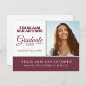 テキサスA&Mサンアントニオ校 案内ポストカード (正面/裏面)