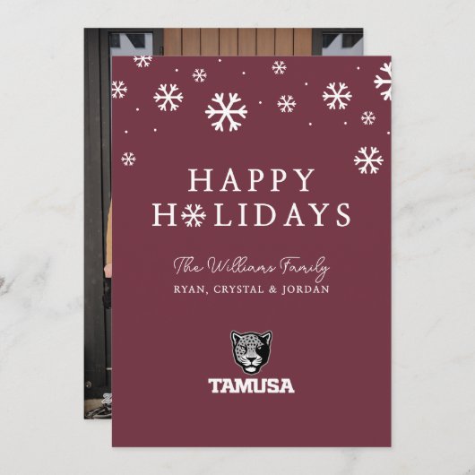 テキサスA&M大学サンアントニオ校のジャガーたち シーズンカード (正面/裏面)