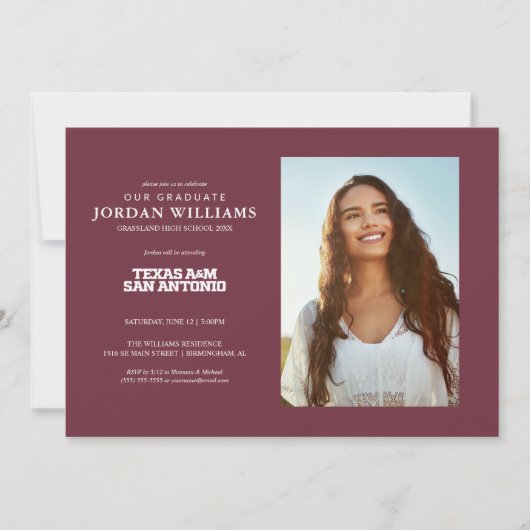 テキサスA&M大学サンアントニオ校 案内状 (正面)