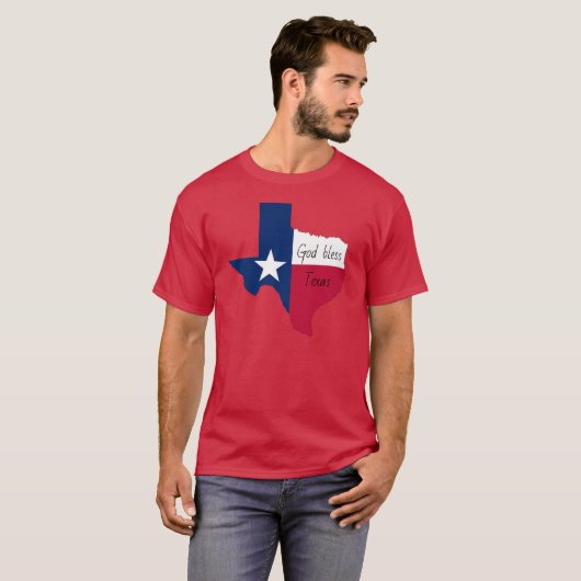 テキサスTシャツを神様が祝福 Tシャツ (正面フル)