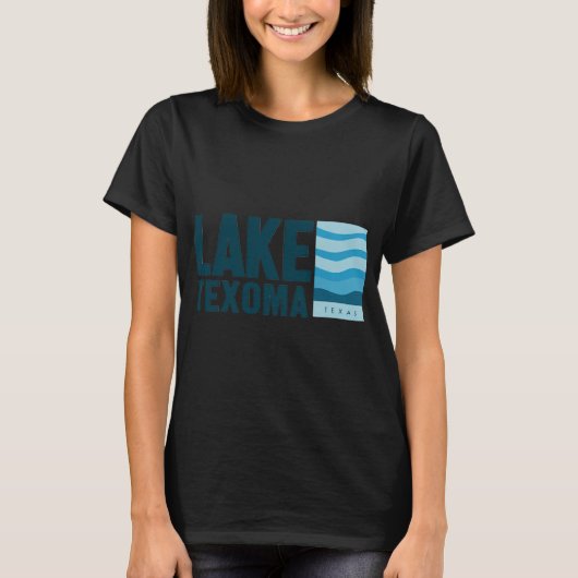 テキサマ湖の波 Tシャツ (正面)