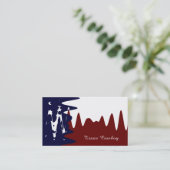 テキサン抽象芸術国旗、テキサス州 名刺 (スタンド正面)