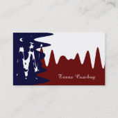 テキサン抽象芸術国旗、テキサス州 名刺 (正面)