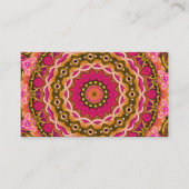 テキスエレガントトフローラ曼荼羅模様 名刺 (正面)