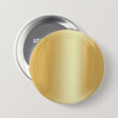 テキスエレガント空白のト金ゴールドの外観を追加する 缶バッジ (正面&裏面)