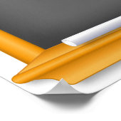 テキスカスタマイズトの黒板 ポスター (角)