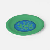 テキスカスタマイズトまたはロゴはこちら紙プレート ペーパープレート (アングル)