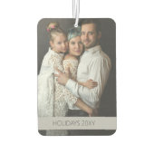 テキスカスタムトパーソナライズされたフォトカー カーエアーフレッシュナー (裏面)