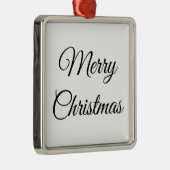 テキスカスタムト写真のクリスマスを追加パーソナライズされたする メタルオーナメント (右)