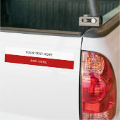 テキスカスタムト、イメージ、背景色 バンパーステッカー (トラック上)