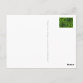 テキスカスタムト、サイン、画像、背景 ポストカード (裏面)