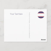 テキスカスタムト、サイン、画像、背景 ポストカード (裏面)