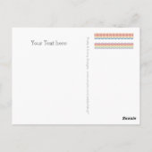 テキスカスタムト、サイン、画像、背景 ポストカード (裏面)