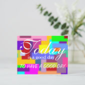 テキスカスタムト、サイン、画像、背景 ポストカード (スタンド正面)