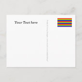 テキスカスタムト、サイン、画像、背景 案内ポストカード (裏面)